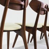 Vintage Danish teak dining chairs, set of 4