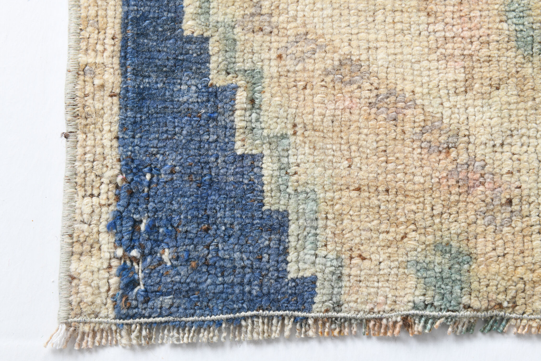 1X2 Blue vintage door mat rug, 1x2 Blue door mat rug, 2.7x1.5 Ft