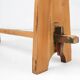 Mid-Century Rustic Wooden Bench, France, 1900s