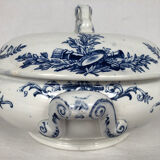 Lunéville Keller & Guérin, soup bowl and ten plates Maintenon