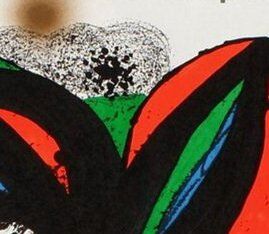 Original lithographic poster Joan Miro, Fundacio Joan Miro - Barcelona 1975.