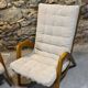 Paire de fauteuils par Jan Vaněk, années 1940, entièrement restaurés, Tchécoslovaquie