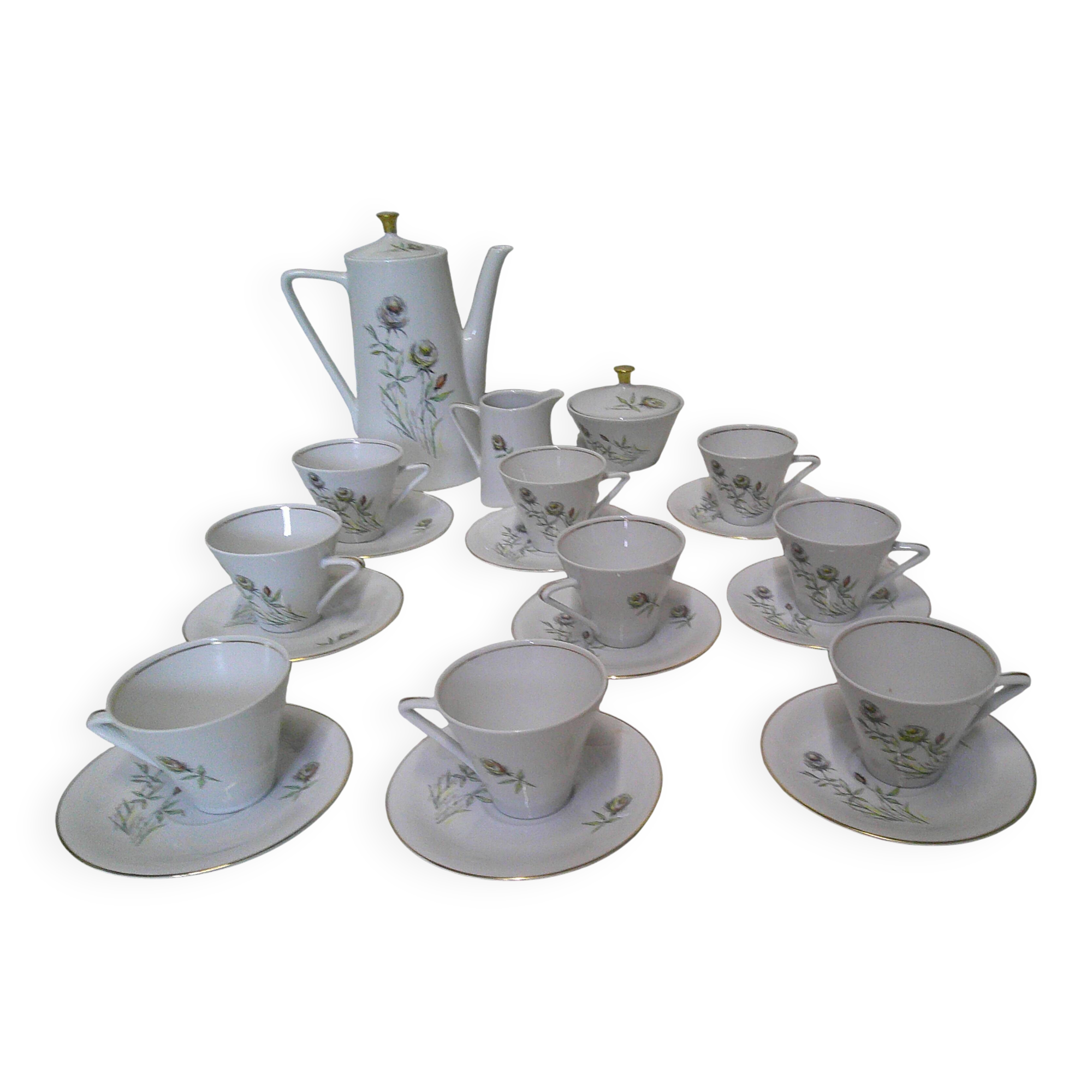 Vercor Porcelain Coffee Service Model Barbara