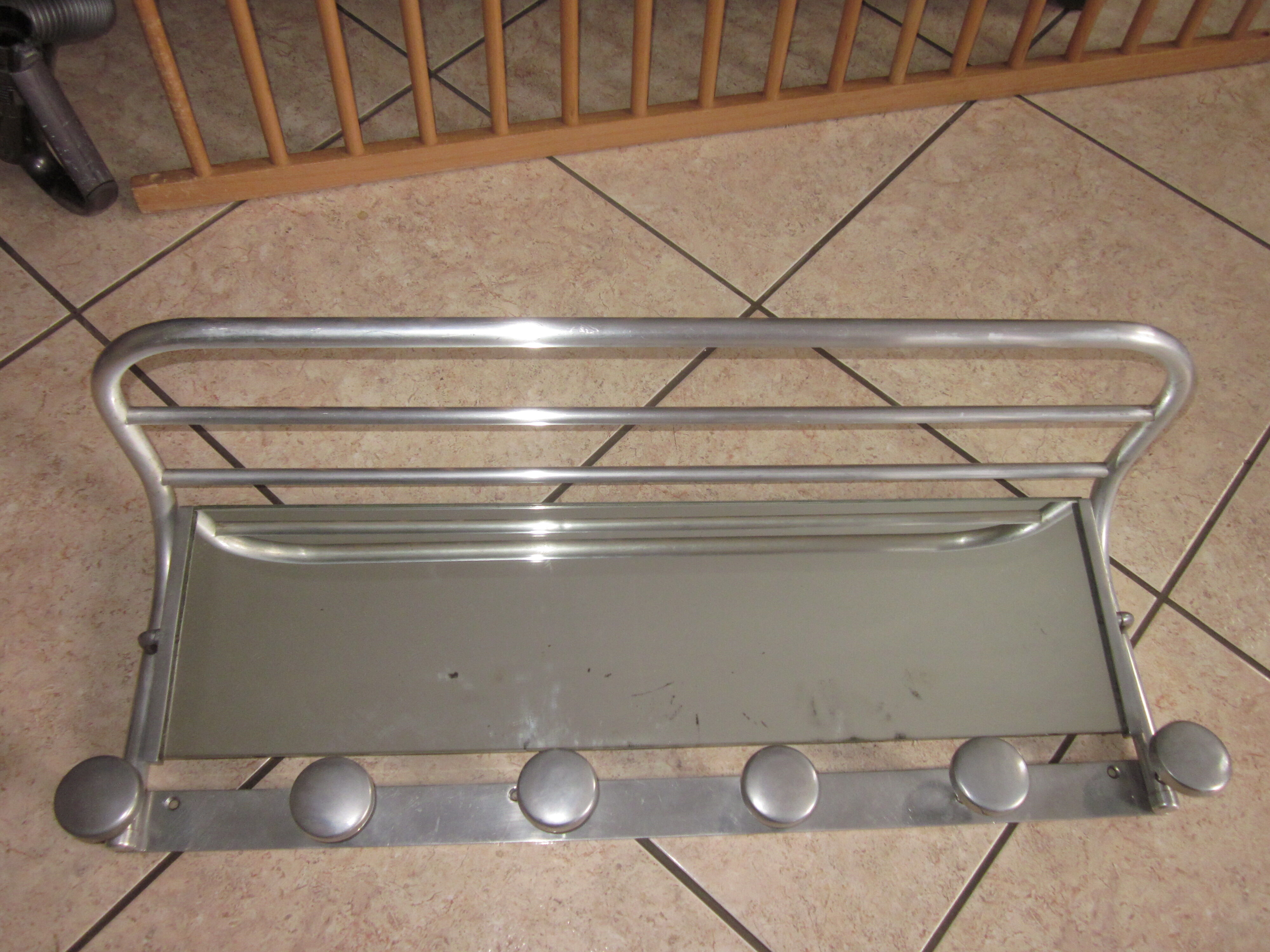 Coat rack alu of the years 50s