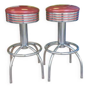 Paire de tabouret vintage