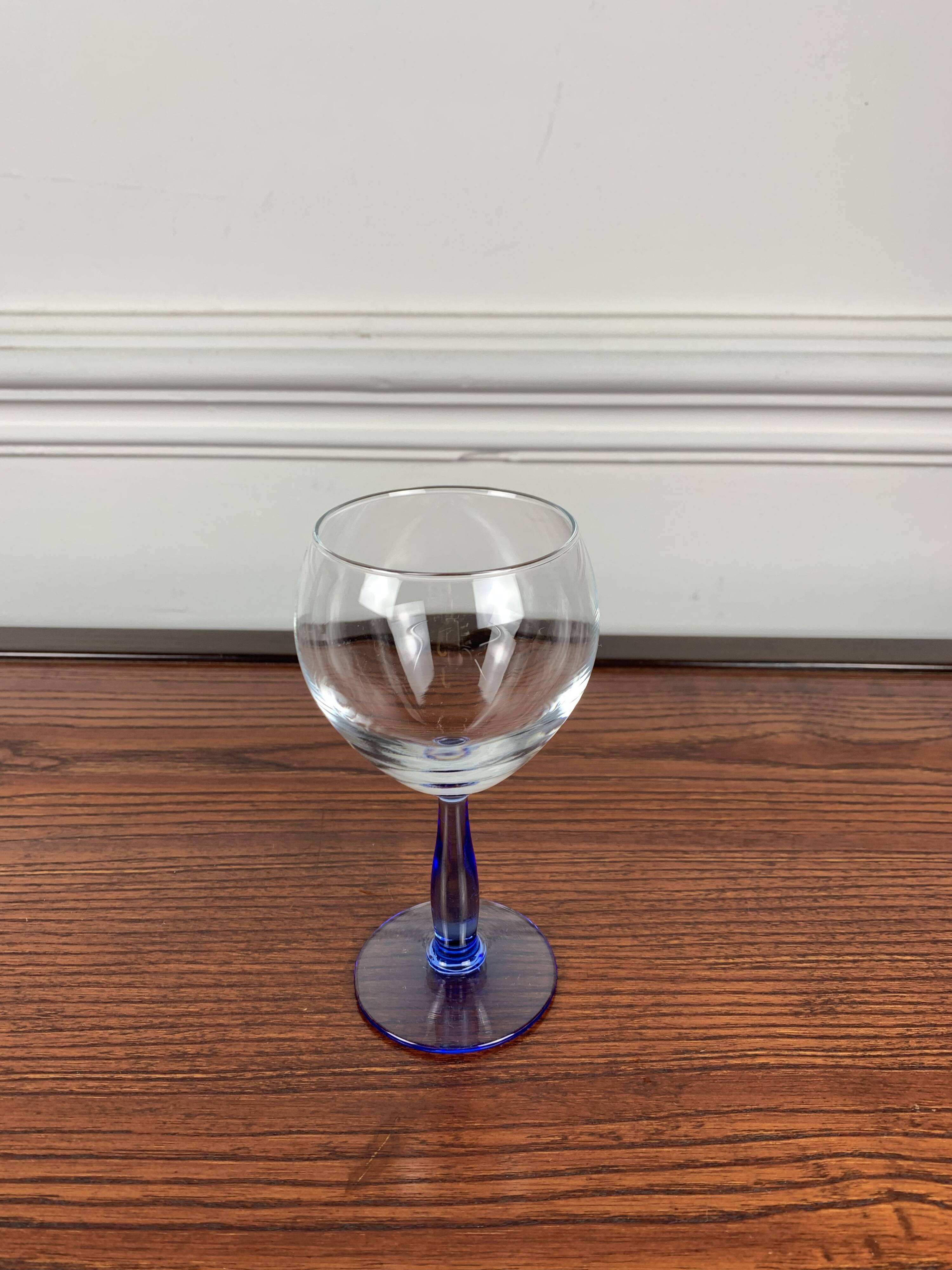 Lot de 6 verre à pied bleu