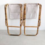 Set of 2 Italian deck chairs 1960s