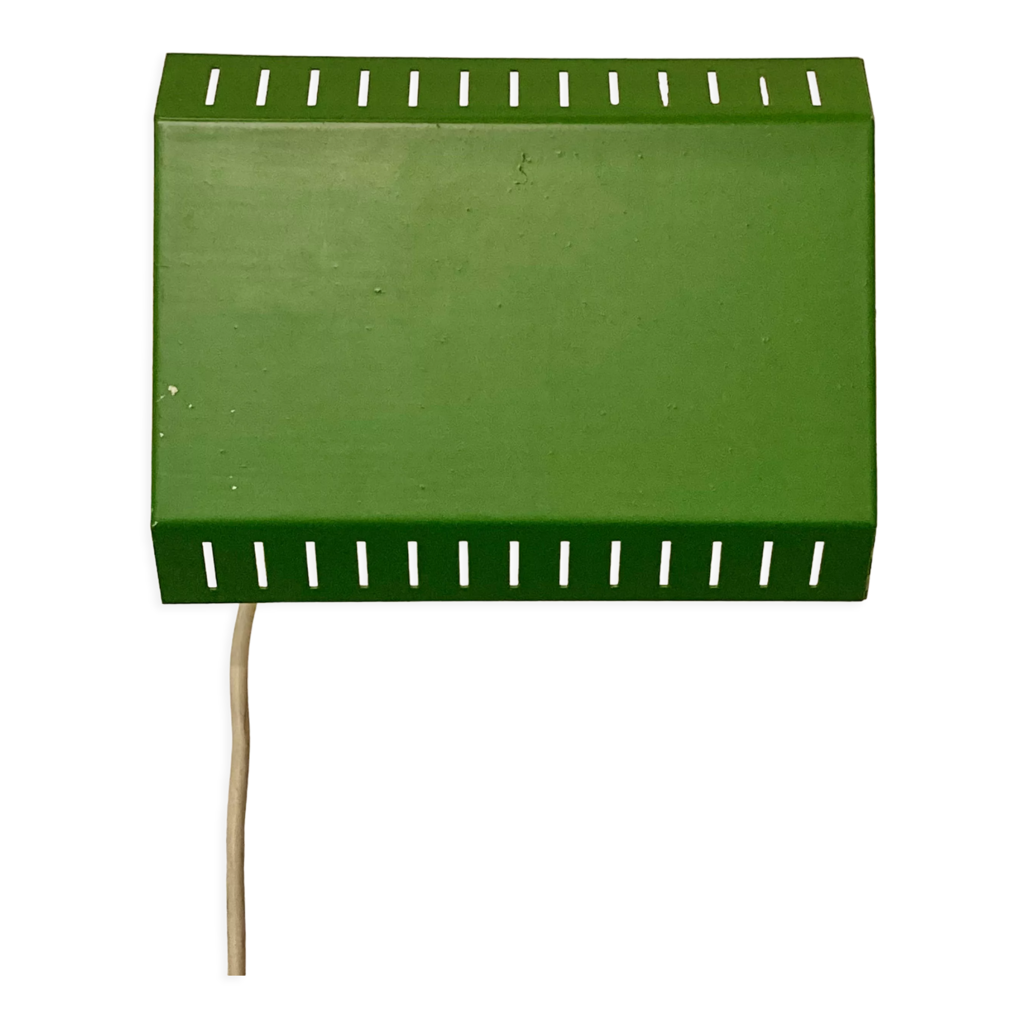 Green swivel wall lamp Scandinavian design 1950.