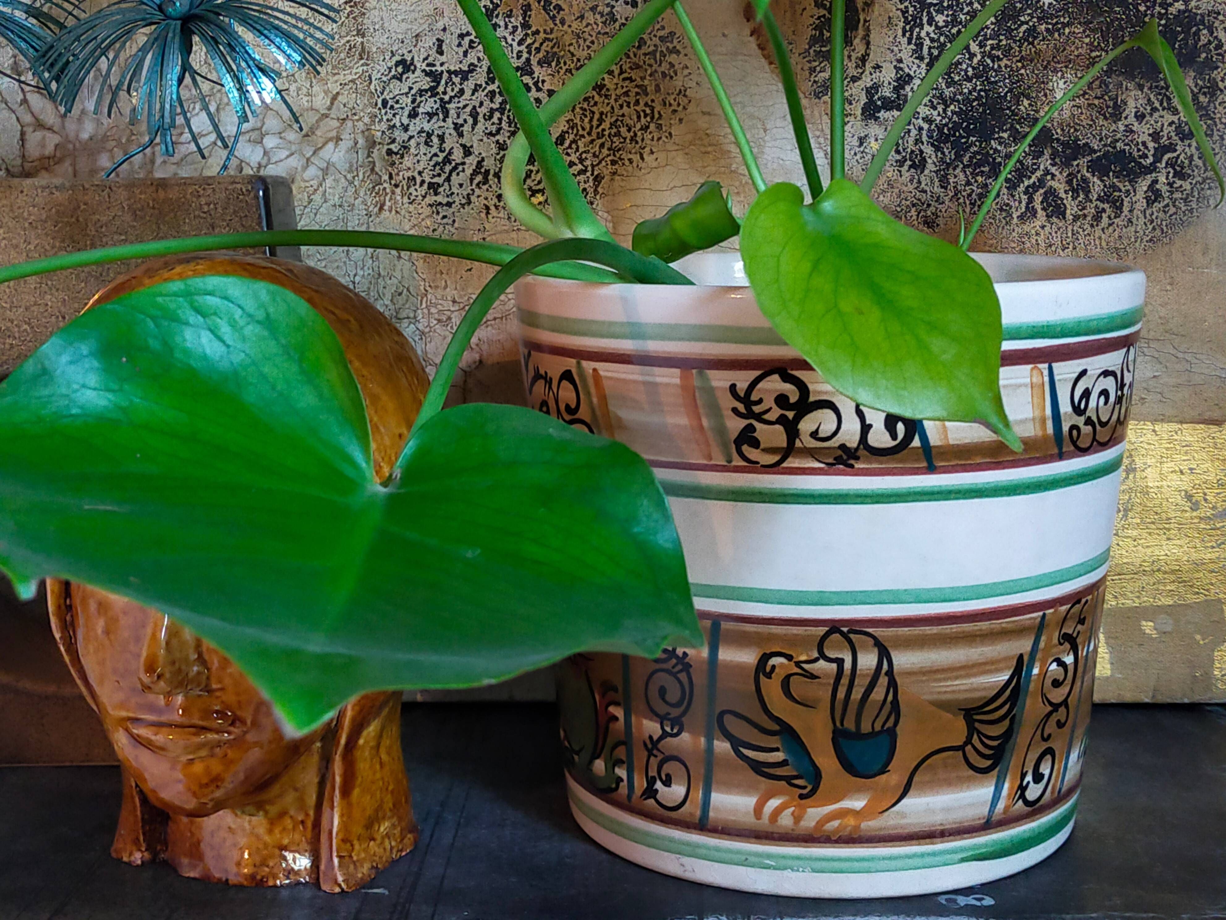 XXL ceramic planter from Saint-Pair-Sur-Mer from the NEUSTRICER earthenware factory, 1960s