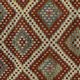 Grand Turkish Kilim Usak Vintage 200x327 cm Geometric Handwoven