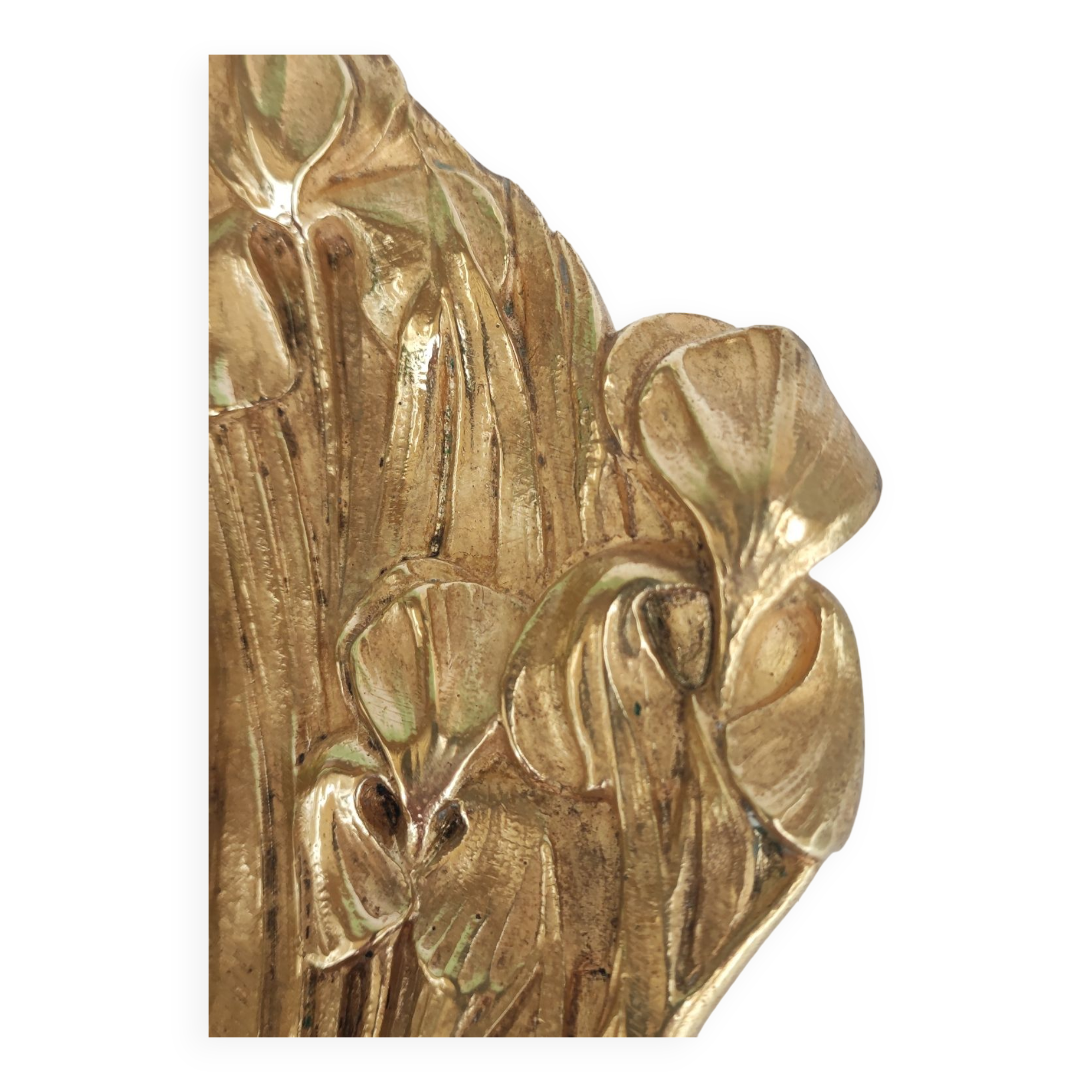 Art nouveau bronze vide-poches dish by Pierre Léon Dusouchet