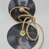 Pair of enamelled sheet metal suspensions