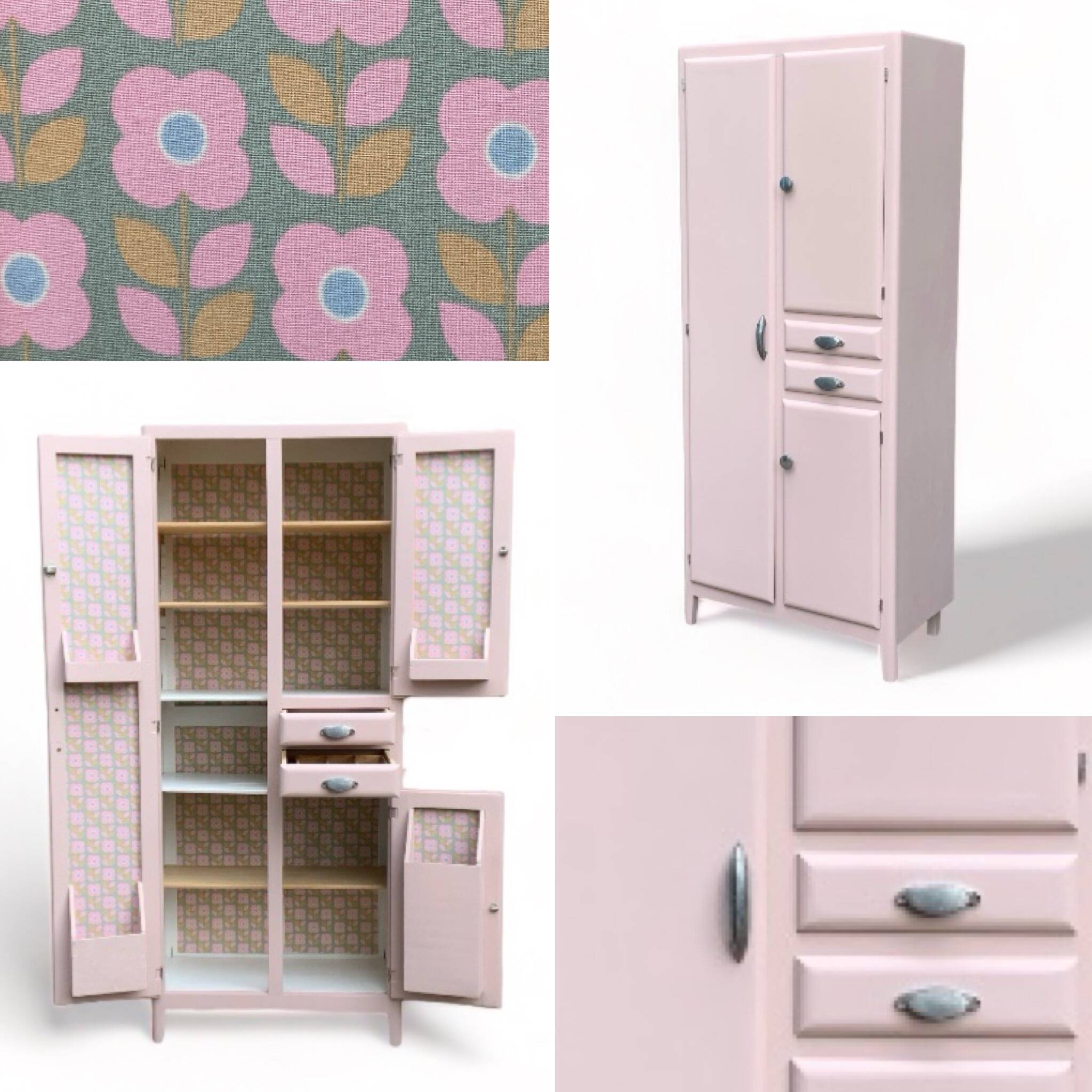 Mado powder pink buffet cabinet 1950