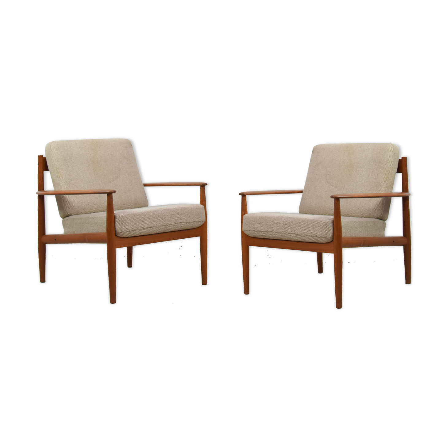 Model 118 armchairs by Grete Jalk for France & Søn, Denmark 1960’s.