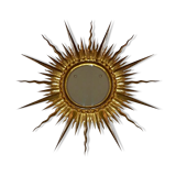 Gilded sun mirror diameter 83cm