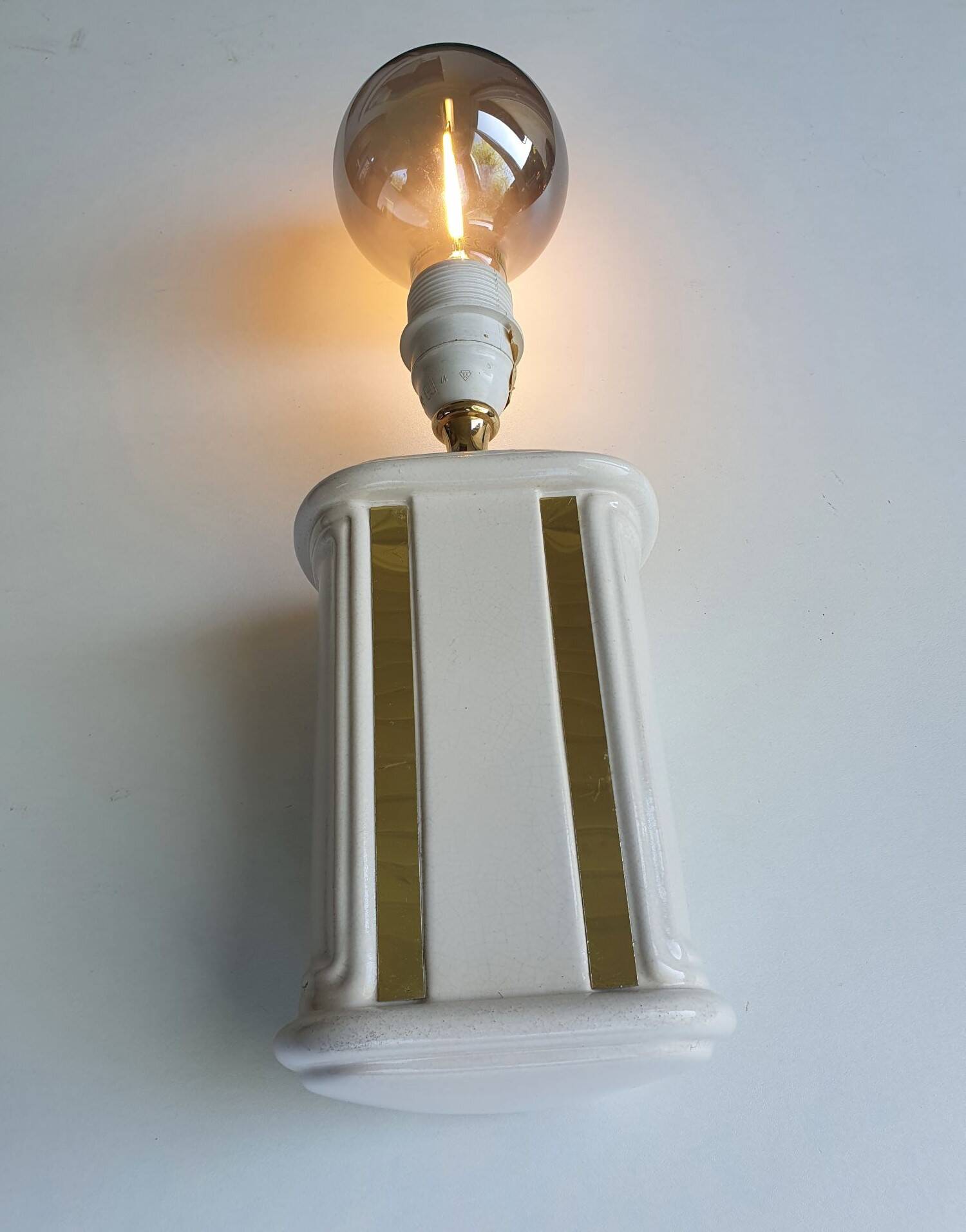 Pair of vintage ceramic wall sconces