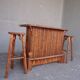 Bar style wood crude mountain cabin 1970