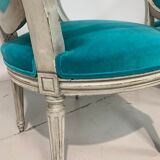 Pair of Louis XVI convertible armchairs