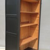 Open bookcase XIXth lacquered black