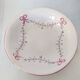 Saladier plat creux romantique vintage
