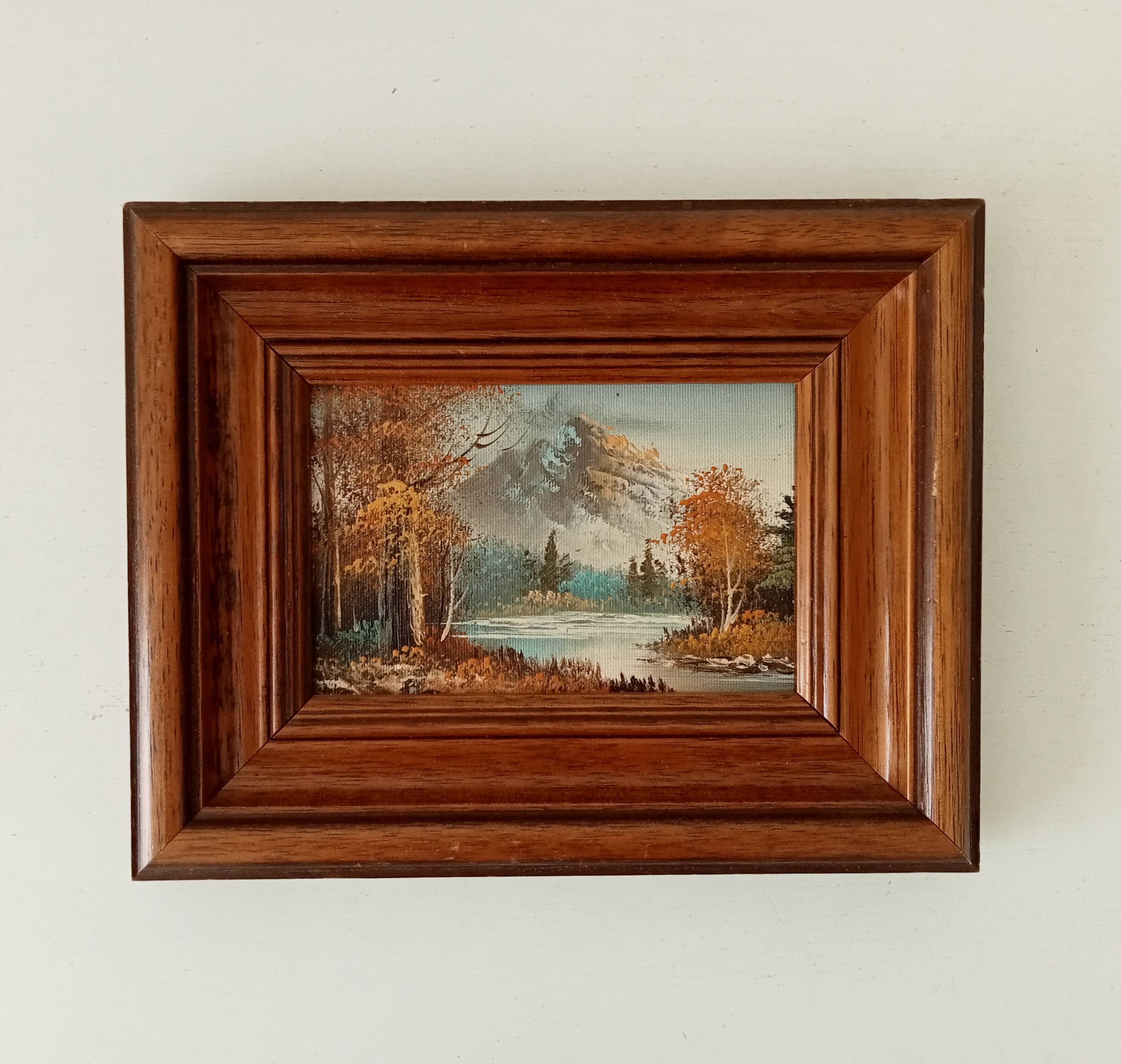 Petit tableau ancien huile sur toile