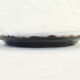 Plate cul noir 19 eme in faience of rouen de la metairie
