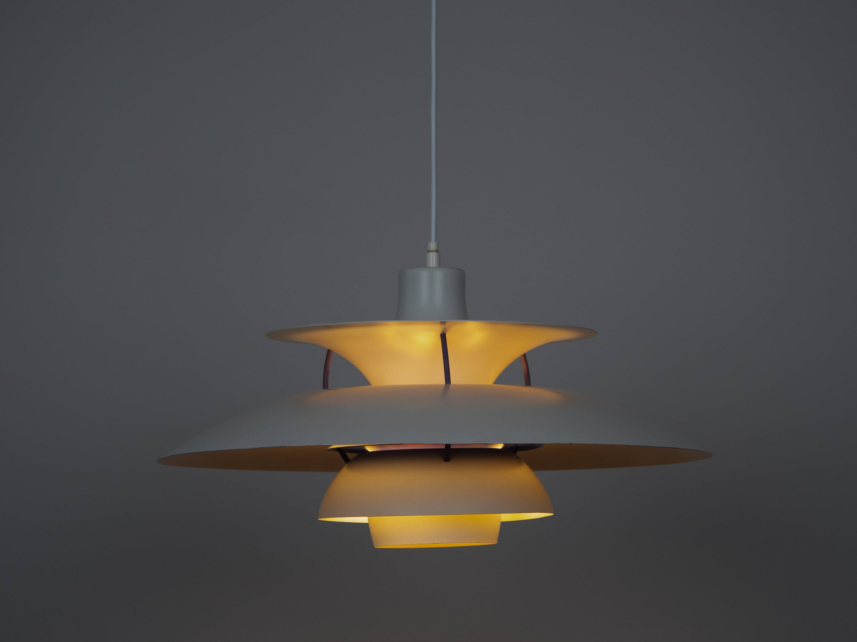 Danish vintage pendant lamp PH 5 by Poul Henningsen, Louis Poulsen, 1958