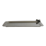 Petit plateau vintage en métal avec nœud décoratif