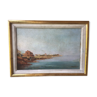 Tableau bord de mer Méditerranéen