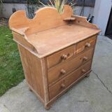 Chest of drawers from the 1980s in wood, very good condition