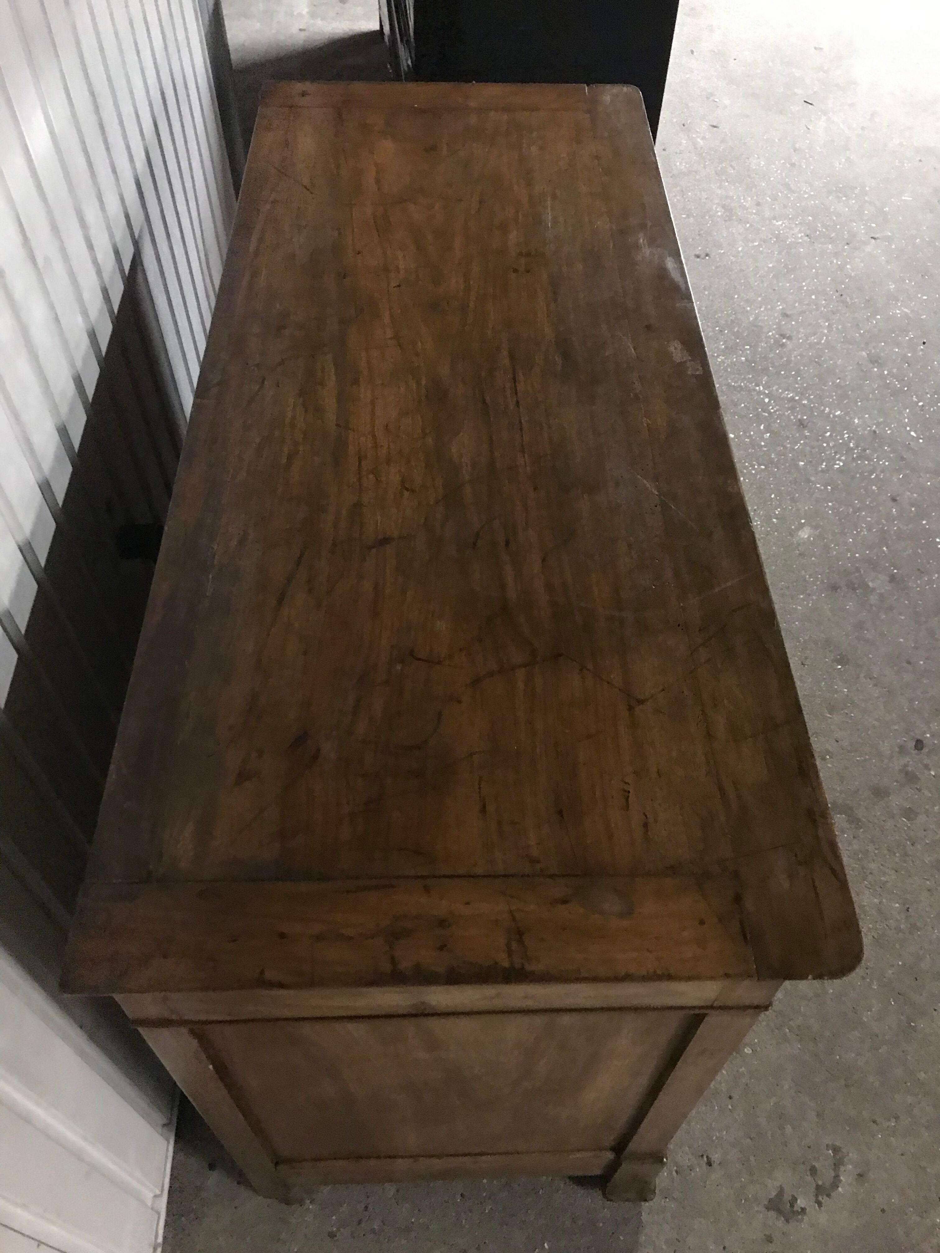 Chest of drawers  Louis Philippe old walnut