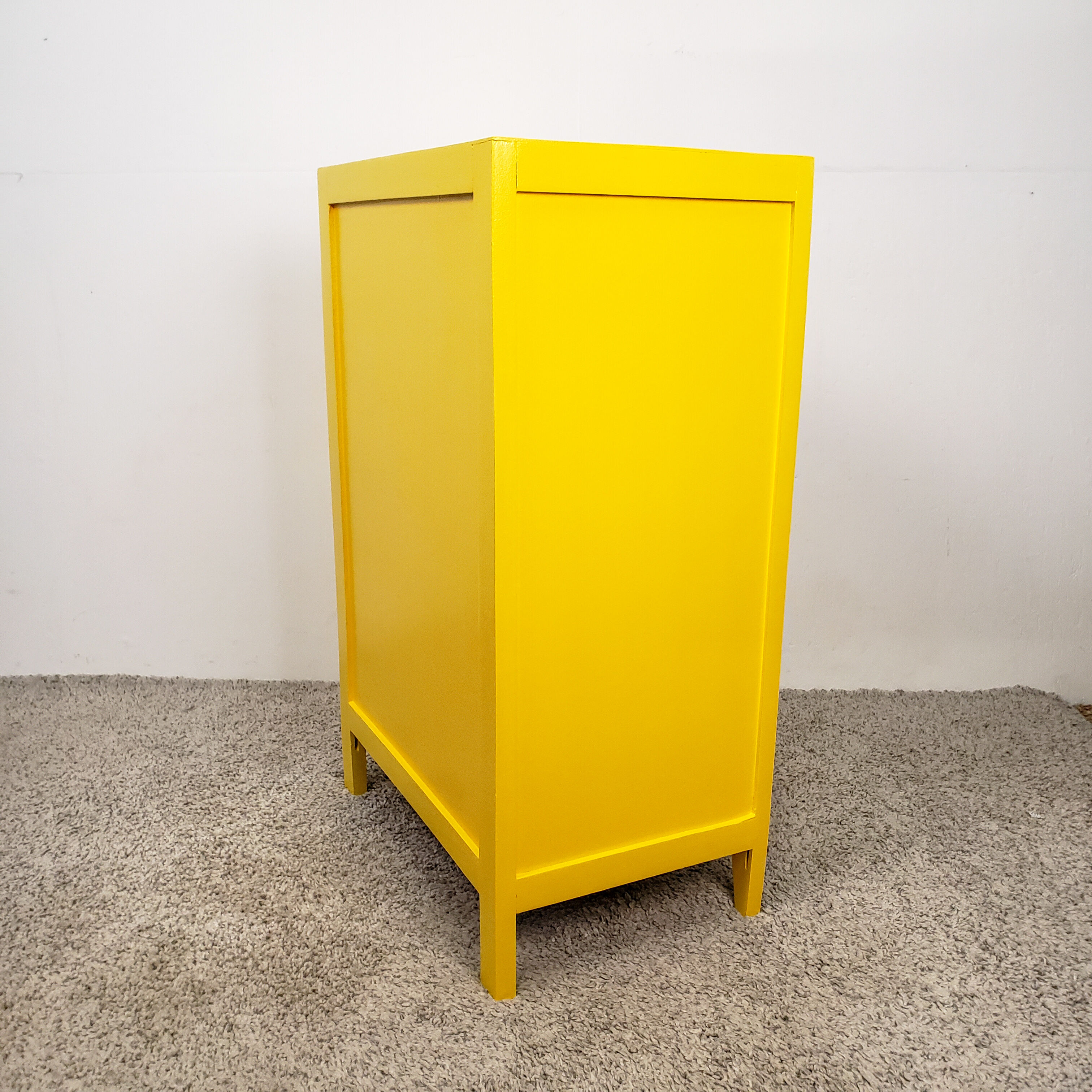 Yellow vintage chiffonnier