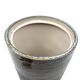 Mid-century style dark green ceramic vase, Gabriele Bucci Italy ca. 2000s
