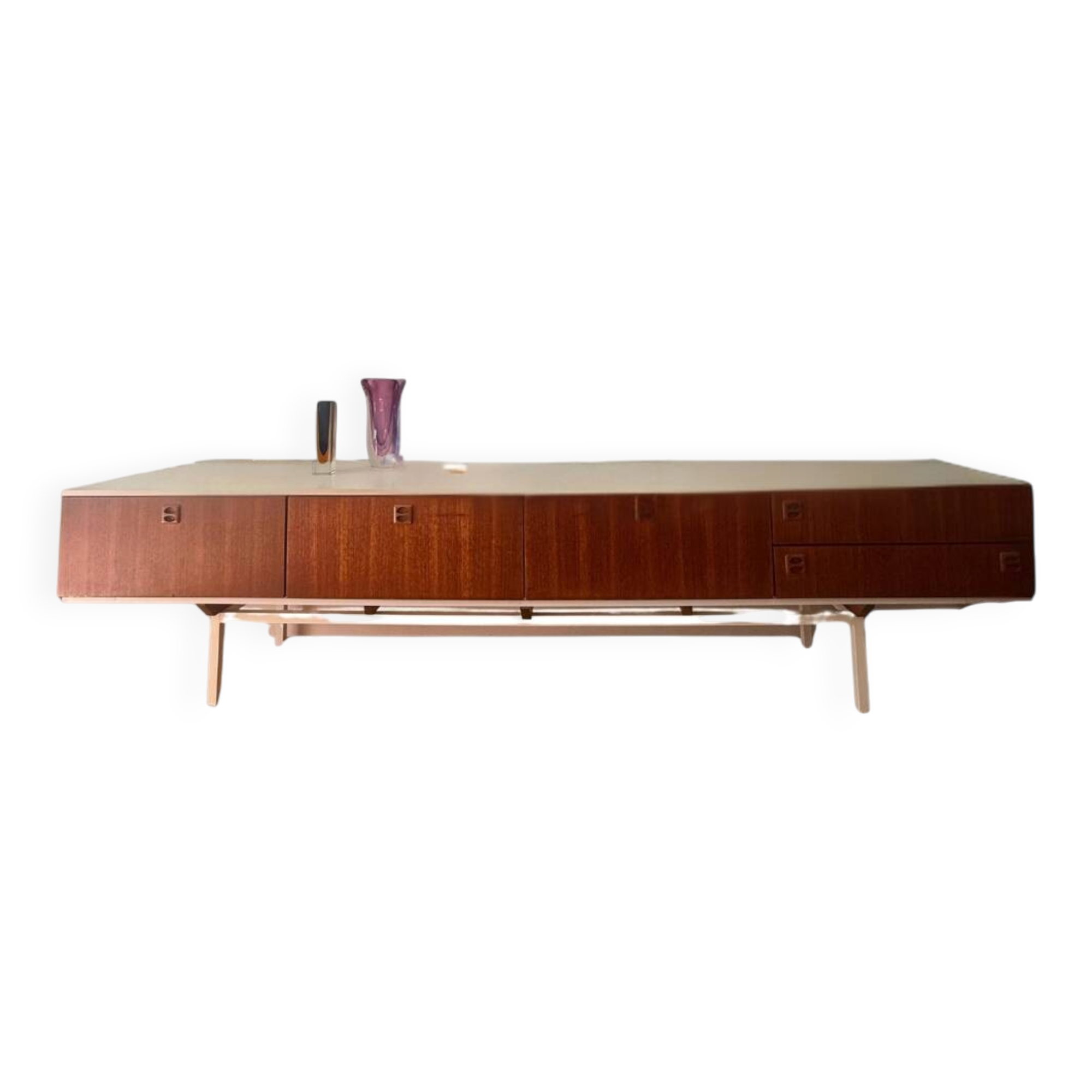 Teak and metal sideboard