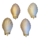 Art Deco shell wall sconces