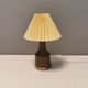 Beautiful sting lamp in twisted wood. Estimated 1970s and Swedish or Danish.