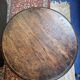Oak tripod pedestal table