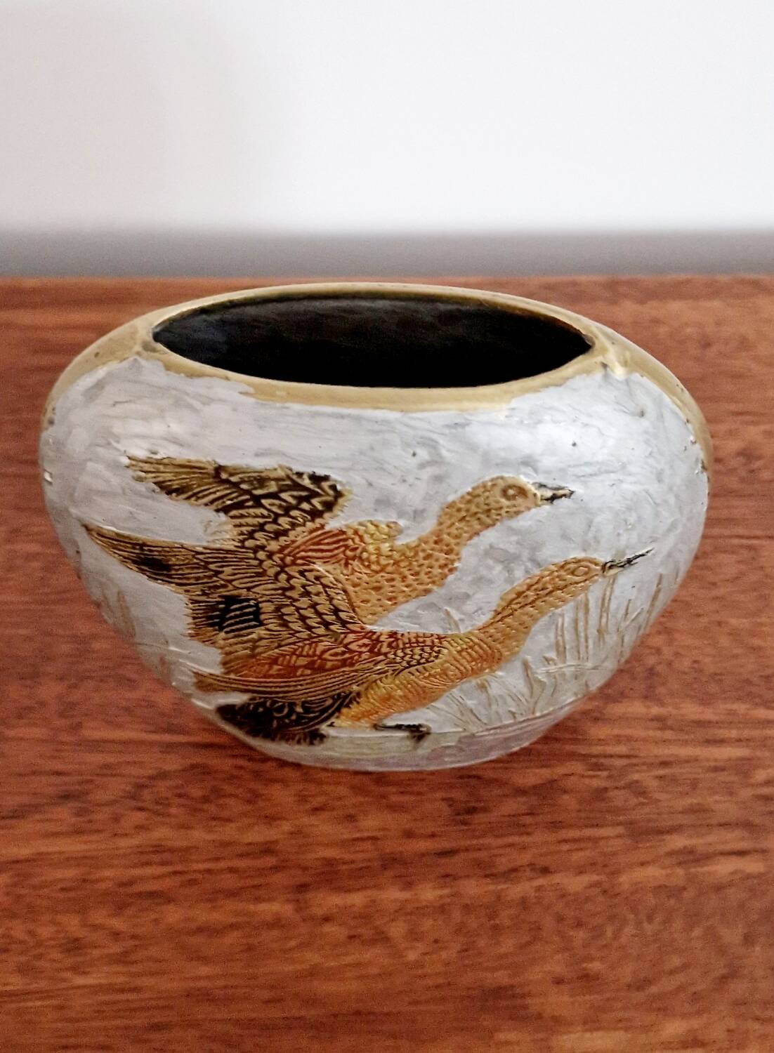 Brass cloisonné vase 1900