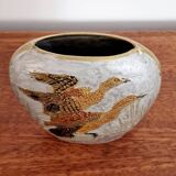 Vase cloisonné laiton 1900