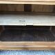 Old low sideboard in solid cherry wood from the 1900s.