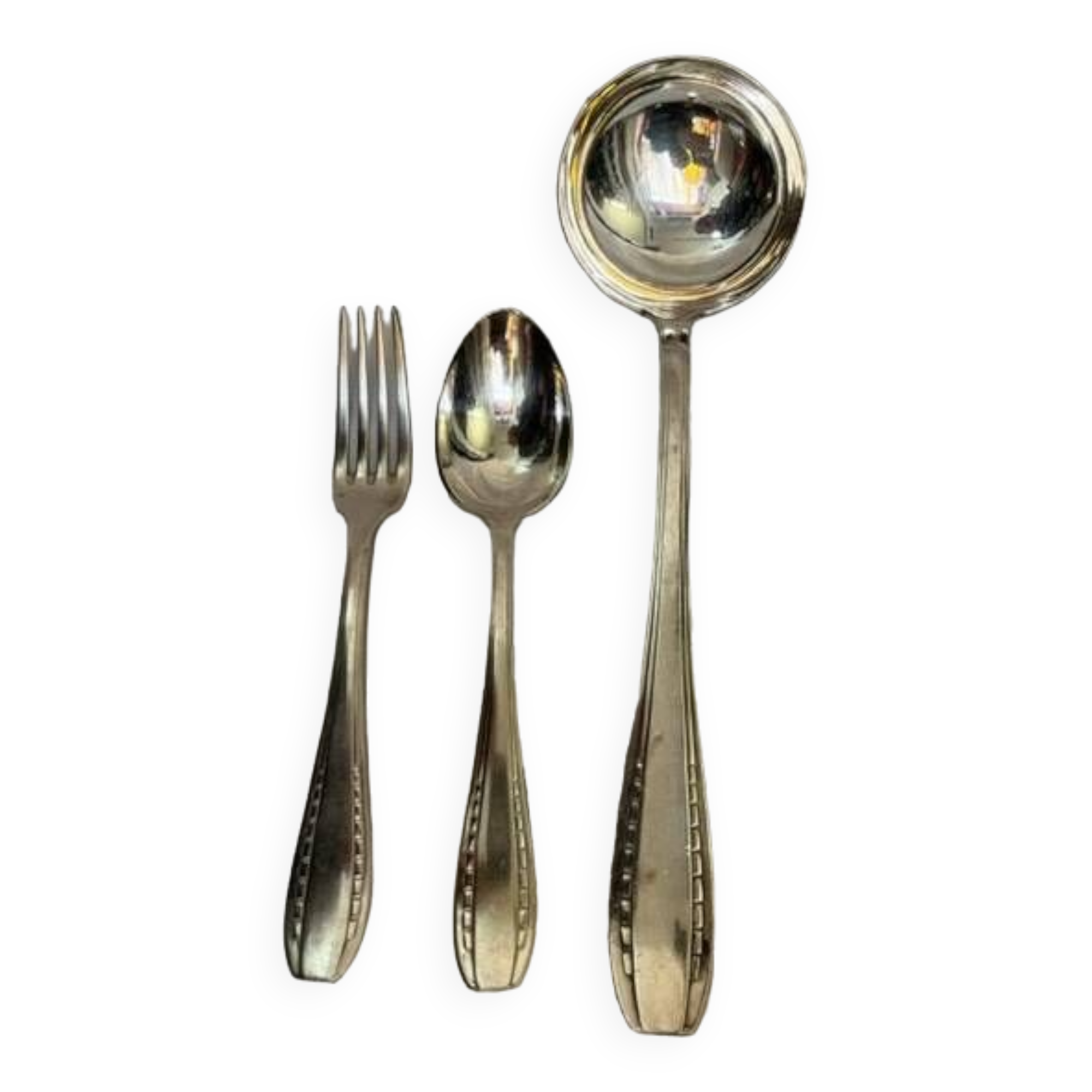 Art-deco silver-plated cutlery