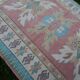 Vintage Turkish Oushak rug with soft color hand knotted rug 170 x 216 cm