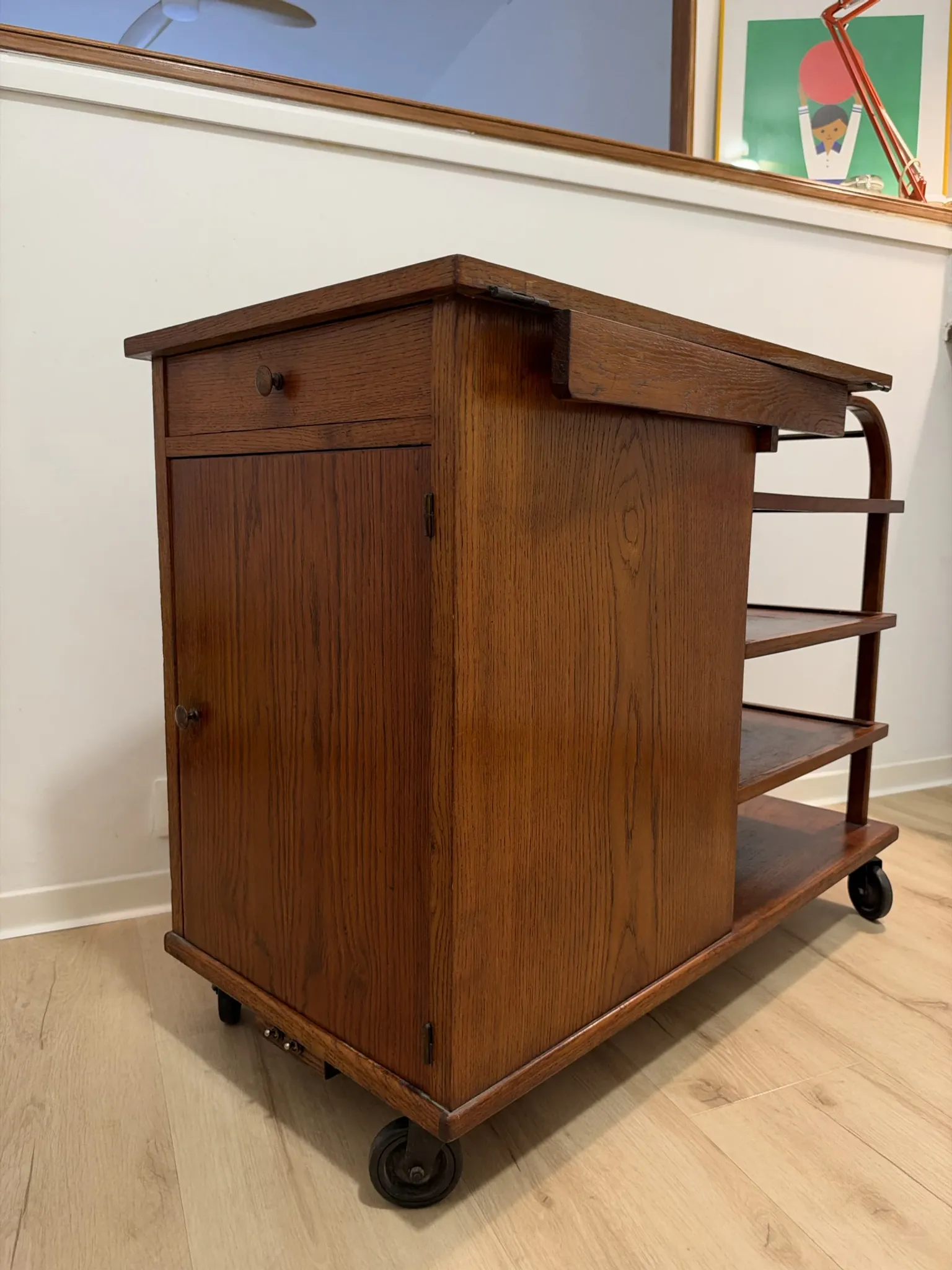 Art Deco dessert trolley/service cart