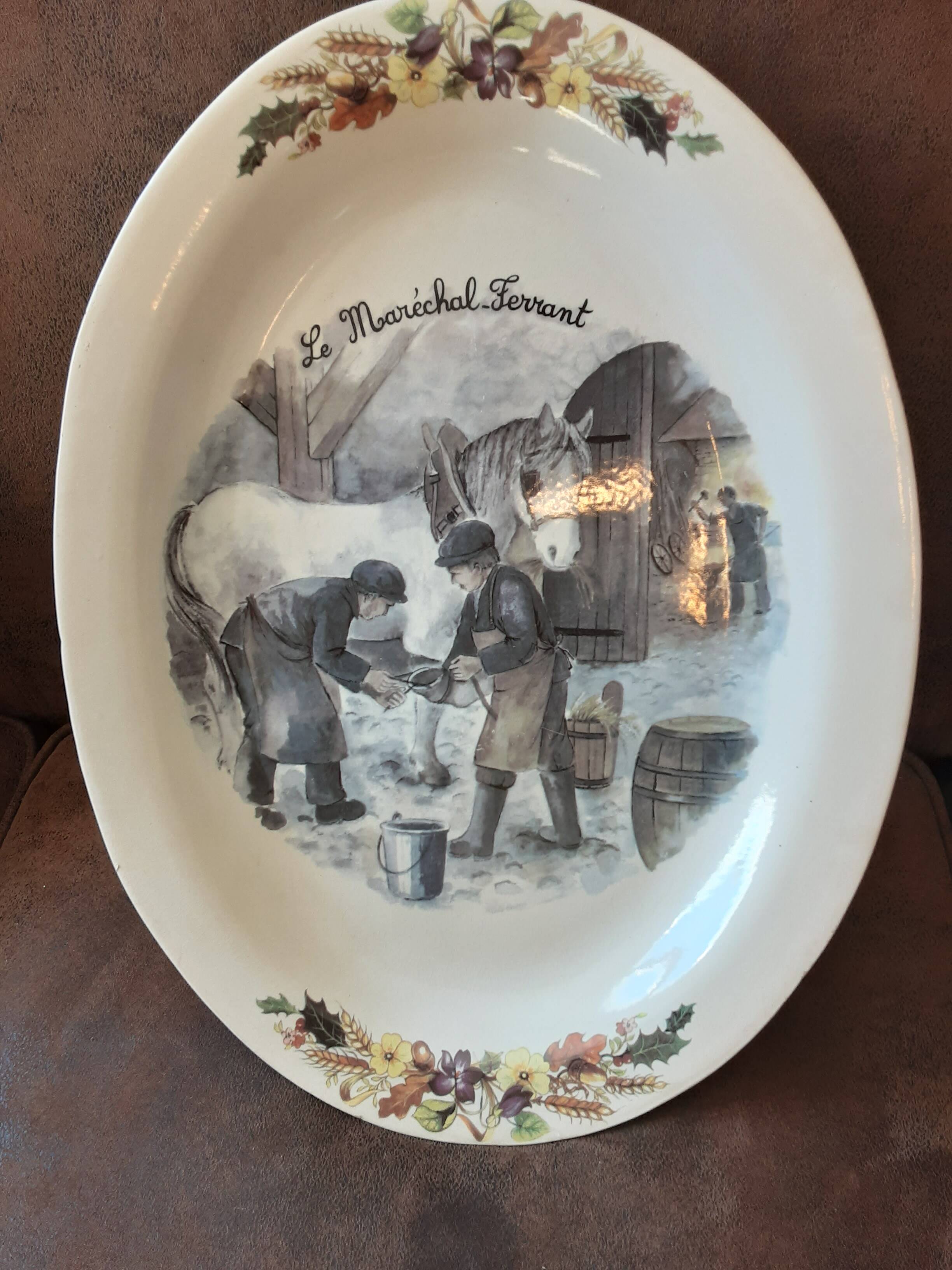 Large Ceraform dish. Marshal Ferrand