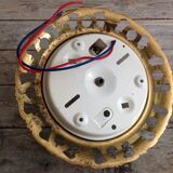 Glass and brass ceiling