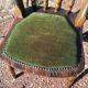 Set of 4 vintage reupholstered English country seat ltd bistro chairs