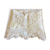 Monogrammed embroidered sheet