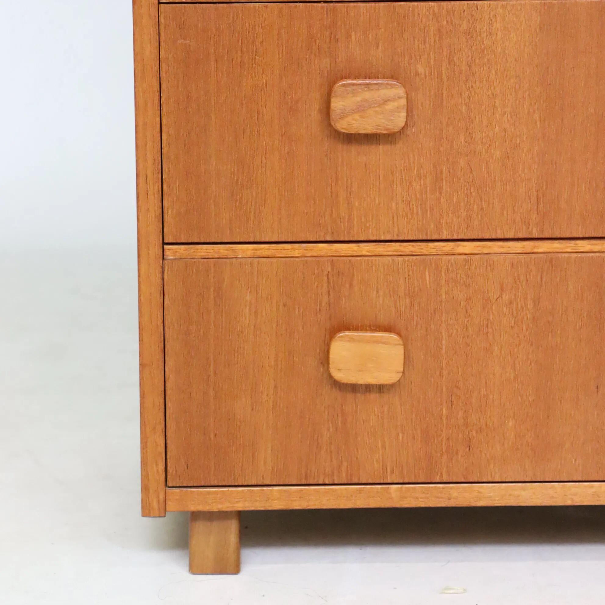 Teak six-drawer chest from the 1970s.
