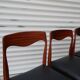 Series of 3 chairs Niels Otto Moller