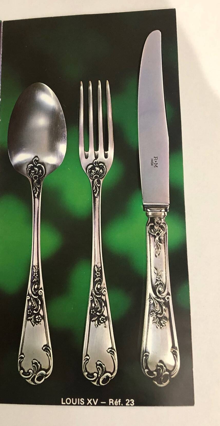 Silver plated cutlery set 89 pieces Roux Marquand